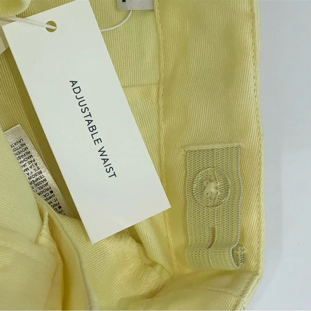 Janie and Jack Toddler Shorts Size 4T Yellow Adjustable Waist - Picture 6 of 7